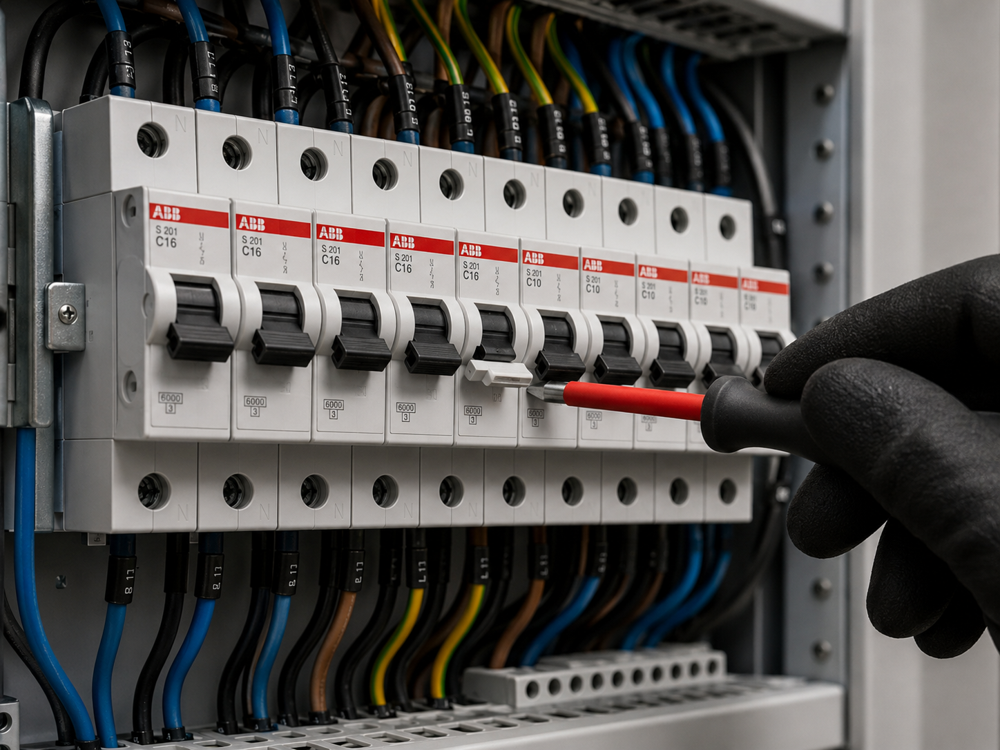 Nette elektrotechnische uitvoering als onderdeel van de werkwijze